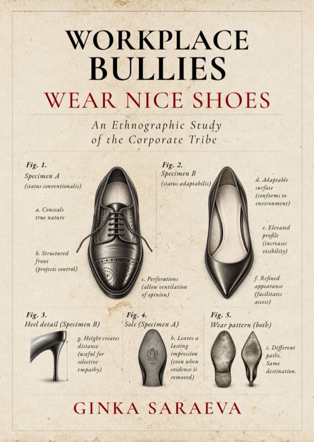 Cover of Workplace Bullies Wear Nice Shoes: An Ethnographic Study of the Corporate Tribe, by Ginka Saraeva